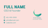 Green Feather Wellness Business Card Image Preview