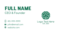 Green Circle Leaf Business Card Image Preview