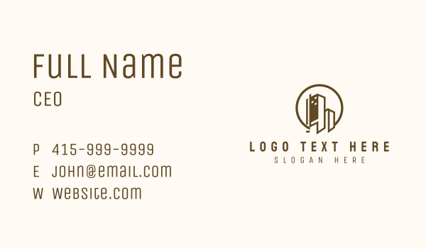 Tower Architecture Building Business Card Design Image Preview