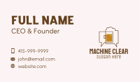 Beer Chat Bubble Business Card Image Preview