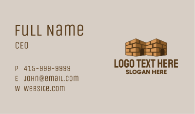 Brick House Contractor Business Card Image Preview