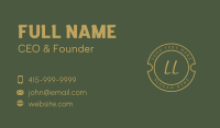 Elegant Round Letter Business Card Image Preview