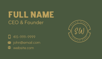 Elegant Round Letter Business Card Image Preview