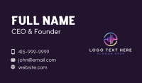 Audio Sound Wave Business Card Image Preview