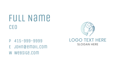 Mental Health Head Business Card Image Preview