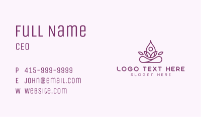 Wellness Healing Yoga Business Card Image Preview