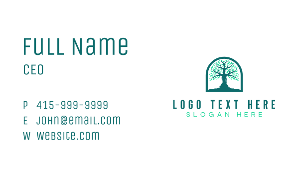 Environment Tree Planting Business Card Design Image Preview