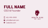 Punk Mohawk Skull Band Business Card Image Preview