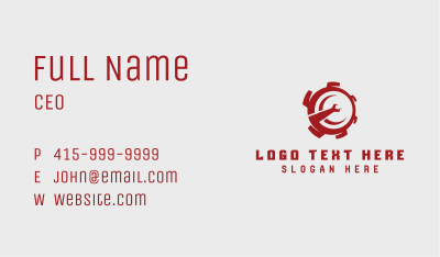 Wrench Tool Mechanic Business Card Image Preview