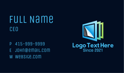 Paper Frame Pages Business Card Image Preview
