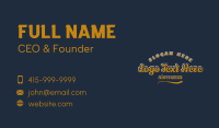 Retro Stroke Cursive Wordmark Business Card Image Preview