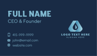 Blue Liquid Droplet Business Card Image Preview