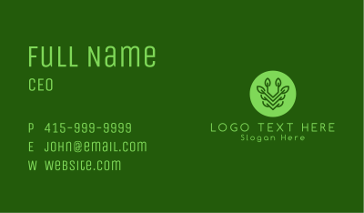 Green Natural Plant Business Card Image Preview