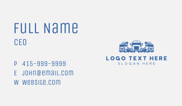 Mover Trucking Logistics Business Card Design Image Preview