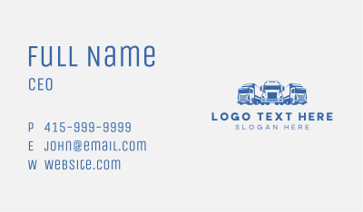 Mover Trucking Logistics Business Card Image Preview