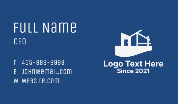 House Construction Site  Business Card Design Image Preview