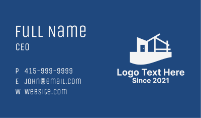 House Construction Site  Business Card Image Preview