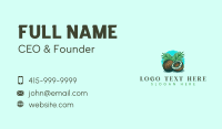 Tropical Coconut Palm Business Card Design