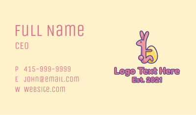 Easter Rabbit Egg  Business Card Image Preview