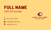 Flaming Red Baseball Business Card Preview