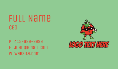 Tomato Hero  Business Card