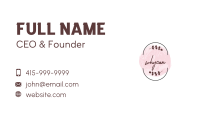 Feminine Stylish Watercolor Business Card Image Preview