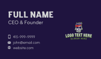 Athlete Skull Mascot Business Card Image Preview