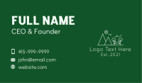 Outdoor Mountain Line art Business Card Image Preview