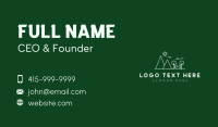 Outdoor Mountain Line art Business Card Preview