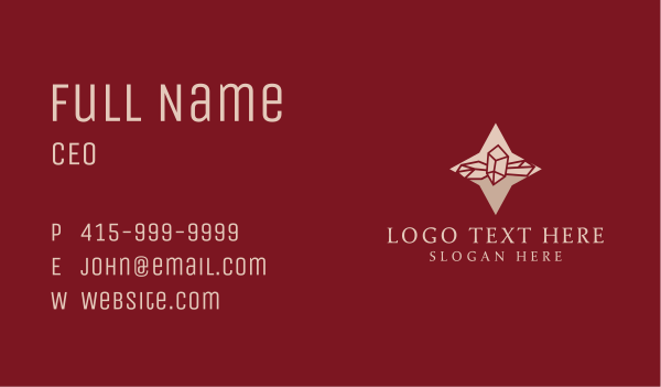 Star Gemstone Crystal Business Card Design Image Preview