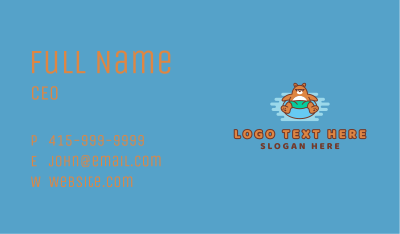 Lifebuoy Bear Sunglass Business Card Image Preview