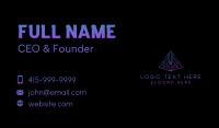 Pyramid Tech Agency Business Card Image Preview