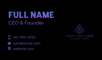 Pyramid Tech Agency Business Card Preview