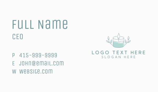 Spa Candlelight Decor Business Card Design Image Preview