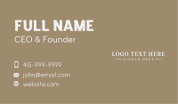 Luxury Enterprise Wordmark Business Card Image Preview