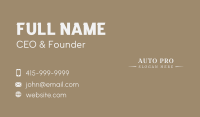 Luxury Enterprise Wordmark Business Card Image Preview
