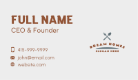 Spoon Fork Restaurant Business Card Image Preview