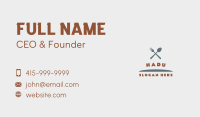 Spoon Fork Restaurant Business Card Image Preview