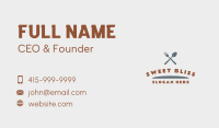 Spoon Fork Restaurant Business Card Image Preview