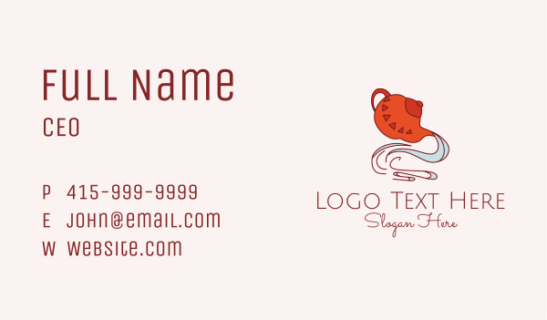 Teapot Cafe  Business Card Design Image Preview