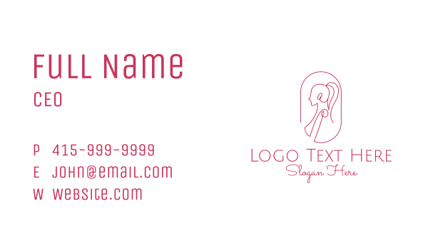 Women Apparel Line Art  Business Card Design Image Preview