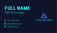 Professional Geometric Triangle Business Card Image Preview