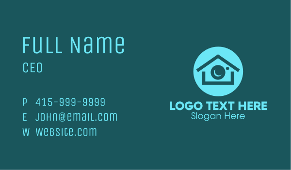 Camera Lens Realty Home Business Card Design Image Preview
