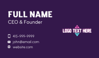 Gaming Volume Wordmark Business Card Design