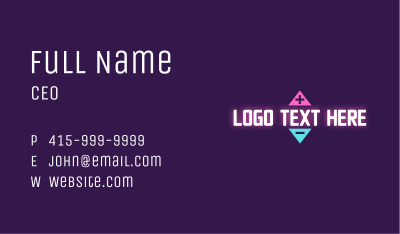 Gaming Volume Wordmark Business Card Image Preview