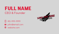 Graffiti Grunge Scratch Wordmark Business Card Image Preview