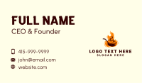 Flaming Wok Restaurant Business Card Image Preview