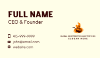 Flaming Wok Restaurant Business Card Image Preview