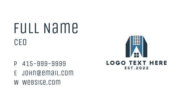 Real Estate Home  Business Card Design Image Preview