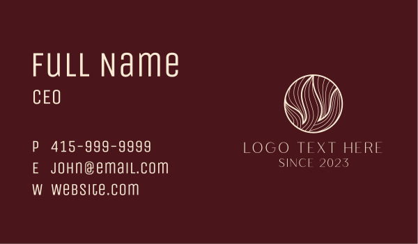 Elegant Fashion Ornament  Business Card Design Image Preview